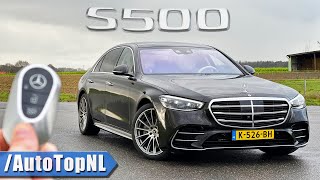 2021 Mercedes Benz S class S500 REVIEW on AUTOBAHN NO SPEED LIMIT by AutoTopNL [upl. by Einittirb]