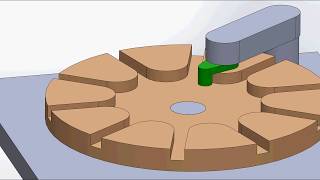 Inverse Geneva Wheel Mechanism 1 [upl. by Eibur370]