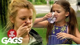 Little Girls Taking Tequila Shots Prank [upl. by Nivag]