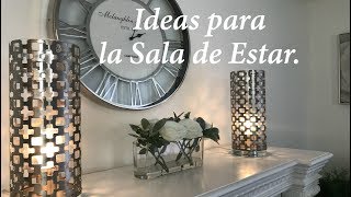 IDEAS PARA DECORAR LA SALA DE ESTAR Y LA CHIMENEADIYDECORACION [upl. by Katy]