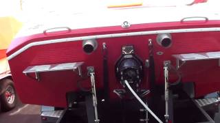 ELIMINATOR BOAT SO CAL 598CI MERLIN II 800 HP IDLE [upl. by Sewole]