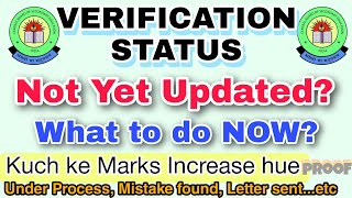 VERIFICATION STATUS  Mistake found  LETTER SENT  Marks increase  CBSE RE EVALUATION 2023 [upl. by Noscire]