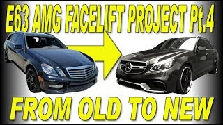 W212 E63 AMG Wagon carbon fiber front lip saving and facelift Pt 4 [upl. by Sudaorb]