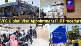 VFS Global Visa Appointment Full Procedure Explanationक्या होता है और कैसे होता है जानिए [upl. by Yrruc]