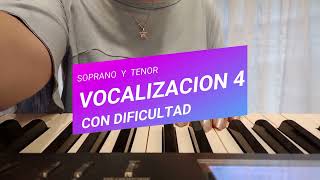 Vocalizacion 4 para Soprano y Tenor CON DIFICULTAD  Nivel intermedio [upl. by Eneladgam]