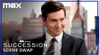 Nicholas Braun amp Matthew Macfadyen Swap Roles  Succession  Max [upl. by Anawad]