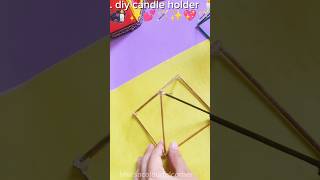 Diy antique candle holder using sticks 🕯️💖  best out of waste  shorts diyviral trending [upl. by Saberhagen959]