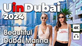 Dubai Live 247 🇦🇪 Beatiful Dubai Marina  4K  Walking Tour [upl. by Roderigo]