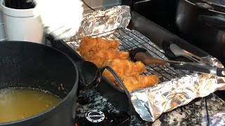 How To Make Delicious Fried Chicken  Deep Frying Chicken Legs [upl. by Tilden]