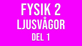 Fysik 2  Ljusvågor del 1 [upl. by Trab496]