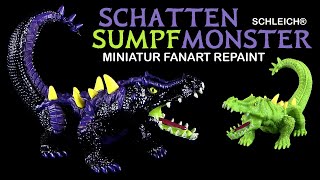 Schleich ® Eldrador ® Creatures Schatten Sumpfmonster  Krokodil Heftbeilage OOAK Repaint [upl. by Llewkcor]