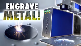 This Laser Can Engrave METAL  OMTech 20W Fiber Laser Review [upl. by Menendez]