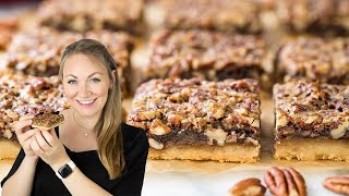 Pecan Pie Bars That Are Better Than Pecan Pie [upl. by Ensoll]