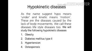 Hypokinetic diseases [upl. by Auhsot]