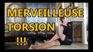 Yoga débutant  la Torsion Assise une merveille 🌀 [upl. by Thorfinn]