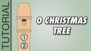 O Christmas Tree 🎄 Recorder Notes Tutorial 🎄 EASY Christmas Songs [upl. by Nnaerb]