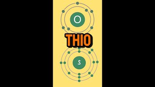 The meaning of thio in chemistry and chemical compounds [upl. by Zadack]