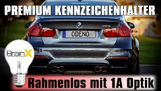 Rahmenlose Kennzeichenhalter mit Power Klett Montage und Test  Nummernschild wechseln [upl. by Daniels616]