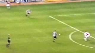 Dennis Bergkamp THAT GOAL against Newcastle 2002 Goal Of The Decade [upl. by Ycal]