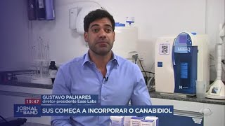 Rede Pública de São Paulo fornece Canabidiol Ease Labs  Jornal da Band [upl. by Wearing314]