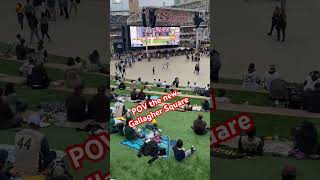 POV From the new Gallagher Square at Petco Park  Padres v Oakland Game 2 [upl. by Eedak]