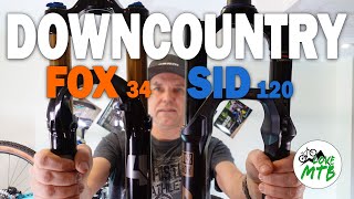 Downcountry FORKS  2022 FOX34 StepCast vs SID Ultimate old FOX 34 SC and FOX 32 SC [upl. by Akenet]