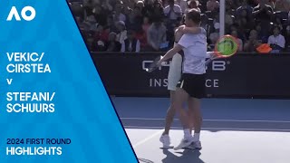 CirsteaVekic v SchuursStefani Highlights  Australian Open 2024 First Round [upl. by Naes]