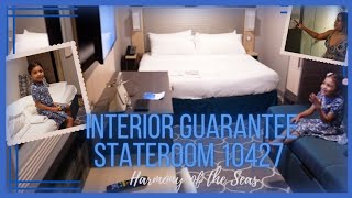 TOUR OUR INTERIOR GUARANTEE STATEROOM 10427 ON HARMONY OF THE SEAS cruisecabin royalcaribbean [upl. by Ennis191]