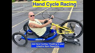 Hand Cycle Bike  Hand Peddle Bike  Workout adaptiveathlete hipdisarticulation adaptivesports [upl. by Abra]