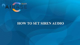 AiBase Color  How to set new siren voices on NVR [upl. by Annaerdna]