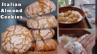 Ricciarelli  Italian Lemon Almond Cookies  Chewier than most Amaretti  حلويات العيد غريبة اللوز [upl. by Aneliram]