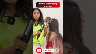 How to use crimping machine BY PYLPTEL hairstyle hairstyles shorts reels hairstyleshorts [upl. by Blunt69]