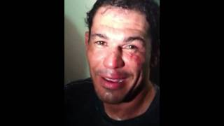 UFC 134 Minotauros Backstage Reaction [upl. by Annavahs]