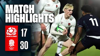 Highlights  Scotland U20 Men vs England U20 Men  U20 Six Nations [upl. by Rebmat]