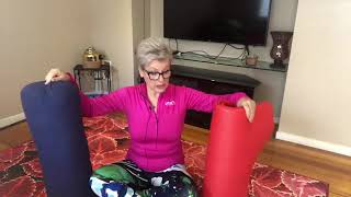 How to use a bolster cushion for a deep back stretch [upl. by Bruning]