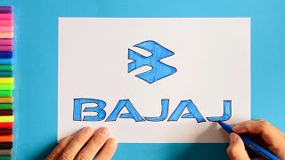 How to draw Bajaj Logo [upl. by Ttennaej]