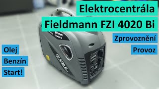 Elektrocentrála Fieldmann FZI 4020 Bi  ukázka a první start [upl. by Tenney]