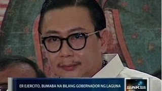 ER Ejercito bumaba na bilang gobernador ng Laguna [upl. by Bearnard988]