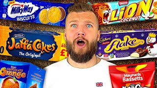 Americans try BANNED British Biscuits Cakes amp Snacks [upl. by Voorhis78]