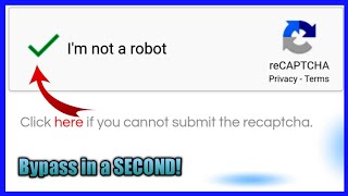 Trick 2020 Bypass Im not a robot reCAPTCHA in a SECOND  Demo [upl. by Nyleek964]