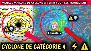 Menace de cyclone de catégorie 4 à venir pour Maurice  9 janvier19 janvier Alerte cyclone [upl. by Kingsly]