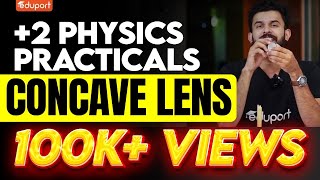 Plus Two Physics Practicals  Concave Lens  Eduport Plus Two [upl. by Brig]