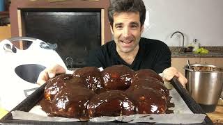 5 Receta Roscón de Reyes con glaseado espejo de chocolate en Thermomix con Fernando [upl. by Mapel957]