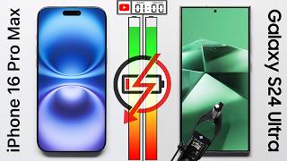 iPhone 16 Pro Max vs Galaxy S24 Ultra Battery Test [upl. by Aronek]