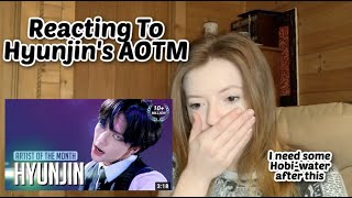 REACTING TO HYUNJINS AOTM  STRAY KIDSHYUNJINMOTLEY CREW [upl. by Alo]