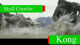 Skull Crawler VS Kong with Healthbars [upl. by Terrye]