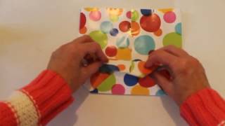 How to make a Gift Bag from Wrapping Paper [upl. by Moody952]