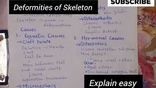 Deformities of SkeletonGenetic Hormonal CausesClass 10Biology [upl. by Amin]