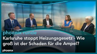 phoenixRunde Karlsruhe stoppt Heizungsgesetz  Wie groß ist der Schaden für die Ampel [upl. by Odranar485]