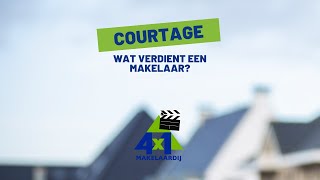 Wat verdient een makelaar  courtage  4x1 Makelaardij [upl. by Raychel]